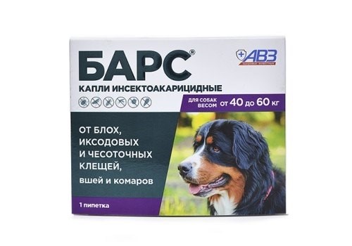 Барс капли инсекто-акарицидные для собак: инструкция по применению